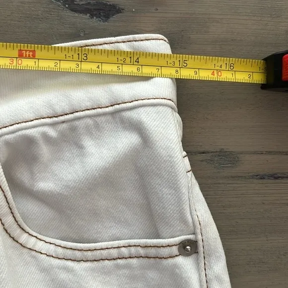 🆕 BA&amp;SH Soul Lady Wide Leg High Waist Cotton Ecru Jeans Sz M &amp; L