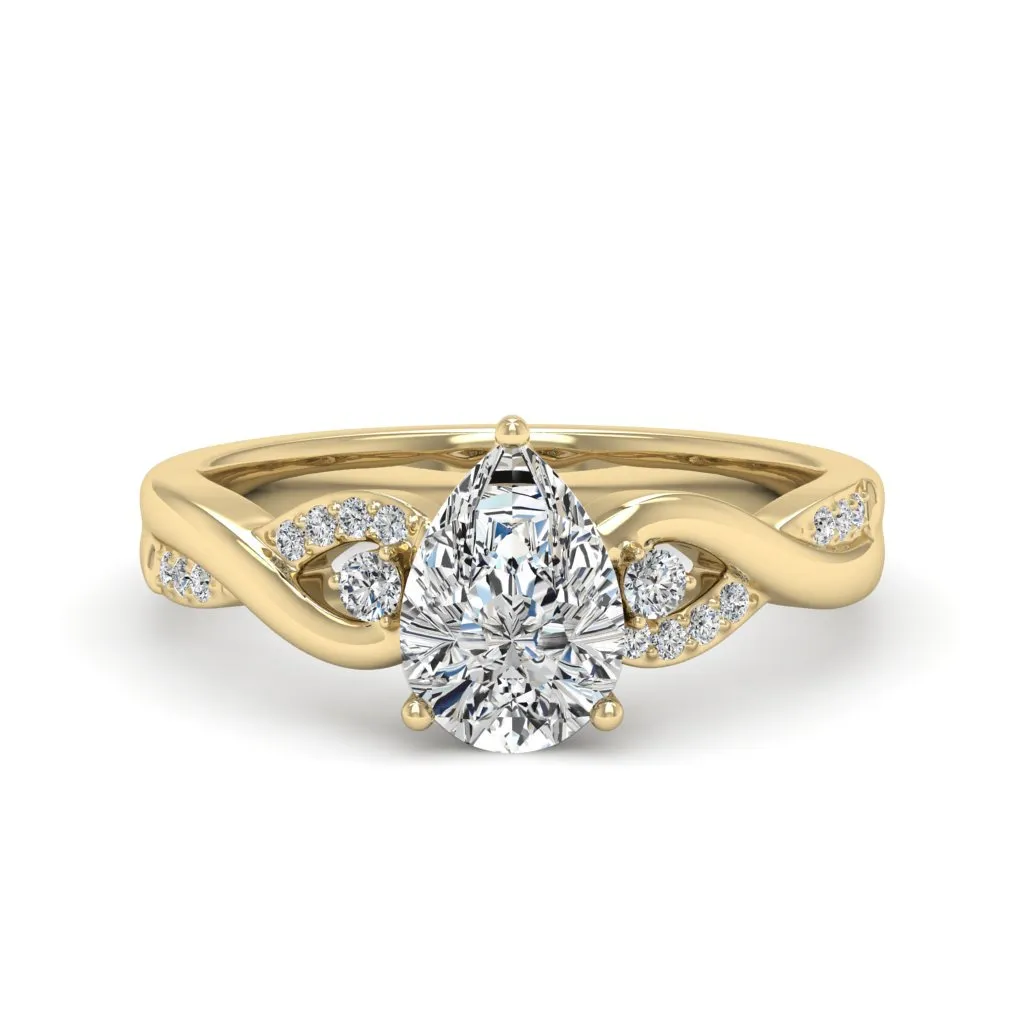 1.63 d.e.w cts Heidi Moissanite Ring