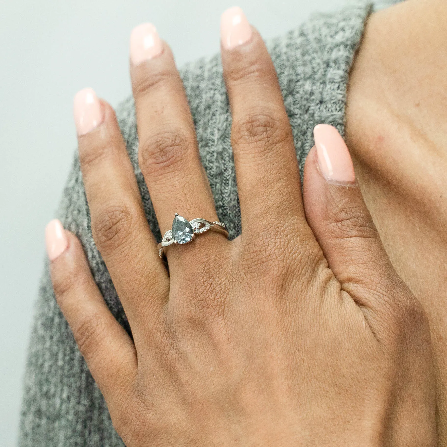 1.63 d.e.w cts Heidi Moissanite Ring