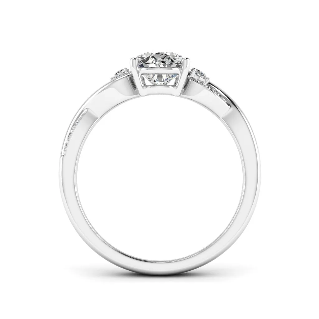 1.63 d.e.w cts Heidi Moissanite Ring