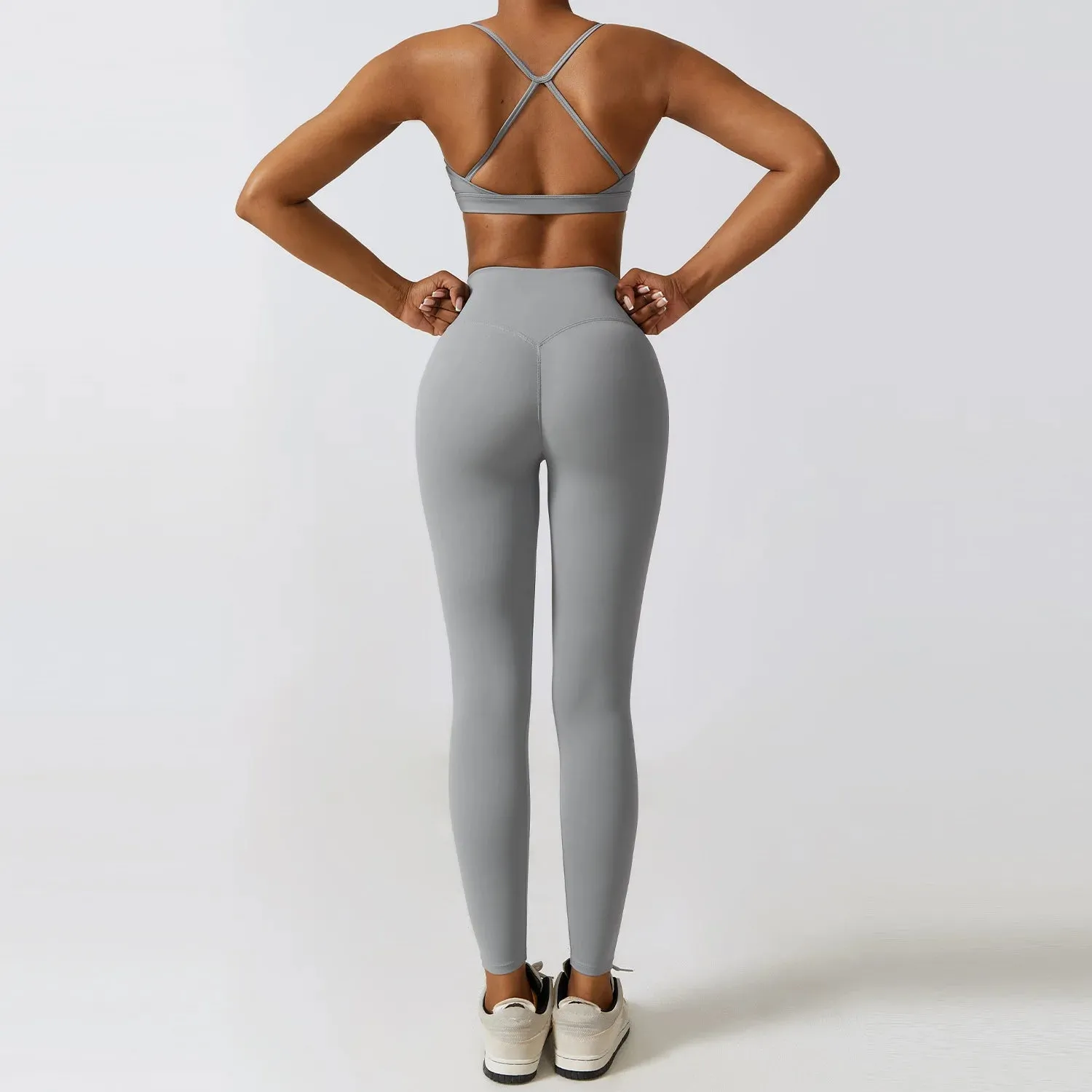 2 Variants Yoga Set Workout Outfits