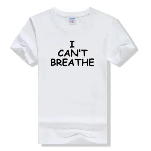 2020 Women Men Tops Cotton T Shirt George Floyd I Cant Breathe Sayings Black History Black Lives Matter Tumblr Graphic T Shirts