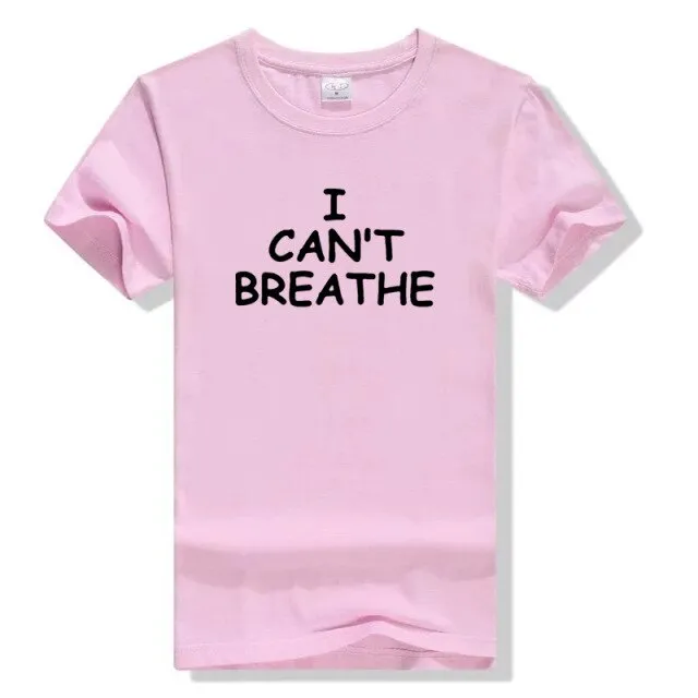 2020 Women Men Tops Cotton T Shirt George Floyd I Cant Breathe Sayings Black History Black Lives Matter Tumblr Graphic T Shirts