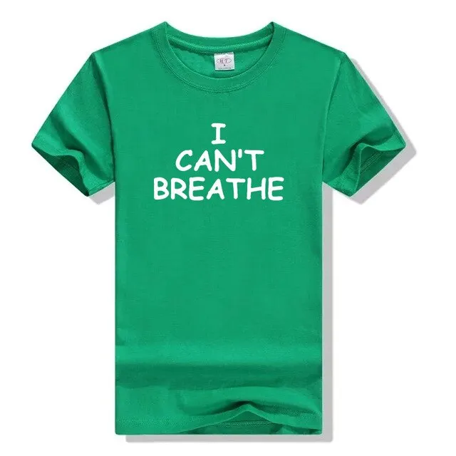 2020 Women Men Tops Cotton T Shirt George Floyd I Cant Breathe Sayings Black History Black Lives Matter Tumblr Graphic T Shirts