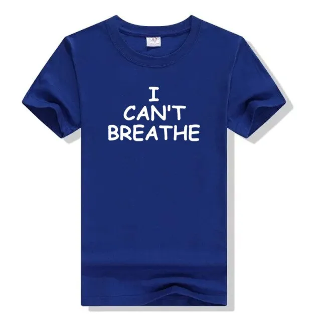 2020 Women Men Tops Cotton T Shirt George Floyd I Cant Breathe Sayings Black History Black Lives Matter Tumblr Graphic T Shirts