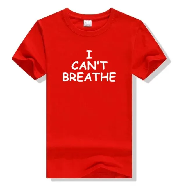 2020 Women Men Tops Cotton T Shirt George Floyd I Cant Breathe Sayings Black History Black Lives Matter Tumblr Graphic T Shirts
