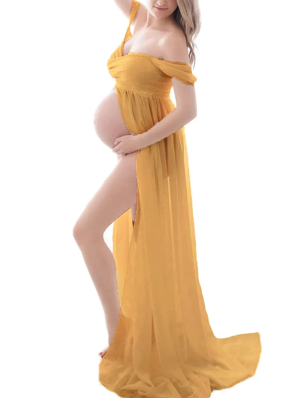 2024 new maternity photo dress floor-length long skirt dress for pregnant women to wear before taking photos