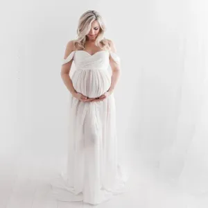 2024 new maternity photo dress floor-length long skirt dress for pregnant women to wear before taking photos