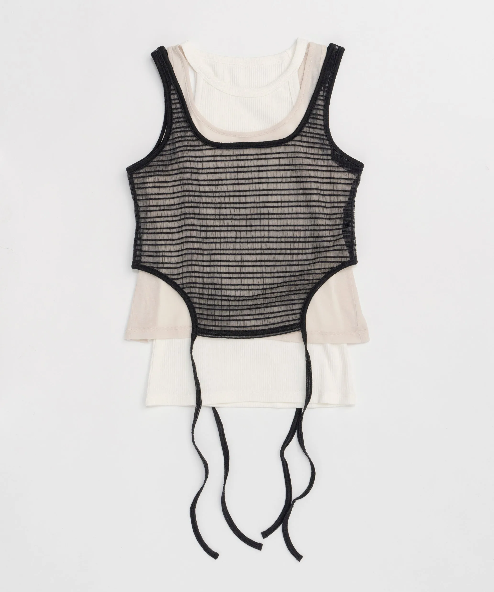 【25SUMMER PRE-ORDER】Triple Layered Tank Top