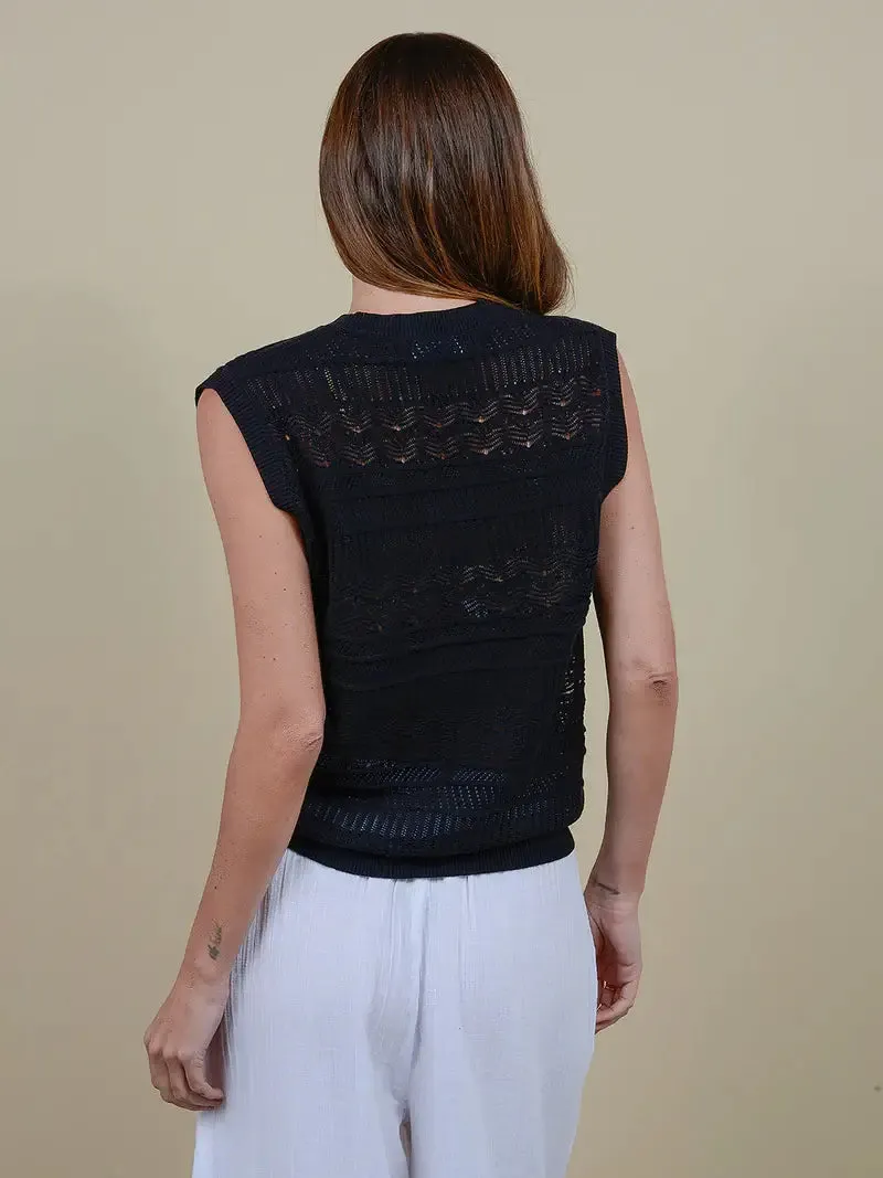 27 Miles Malibu - Rhys Sweater in Black