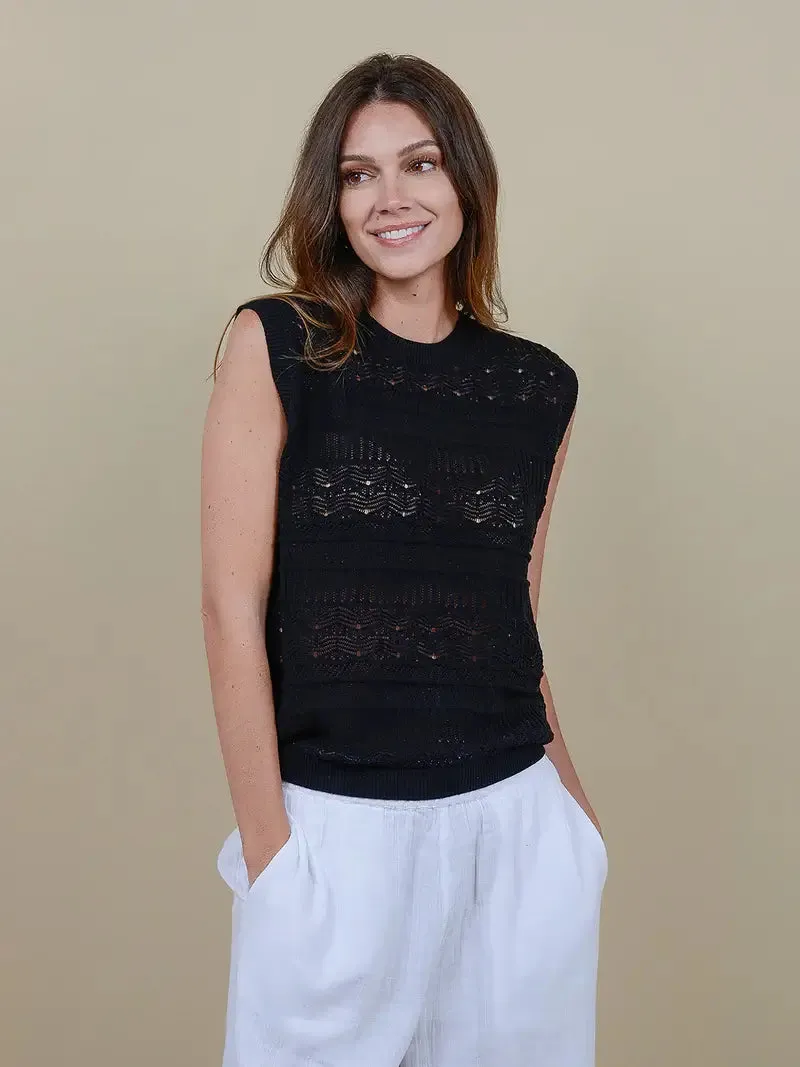 27 Miles Malibu - Rhys Sweater in Black