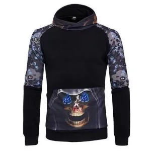 3D Skeleton Printed Casual Hoodies