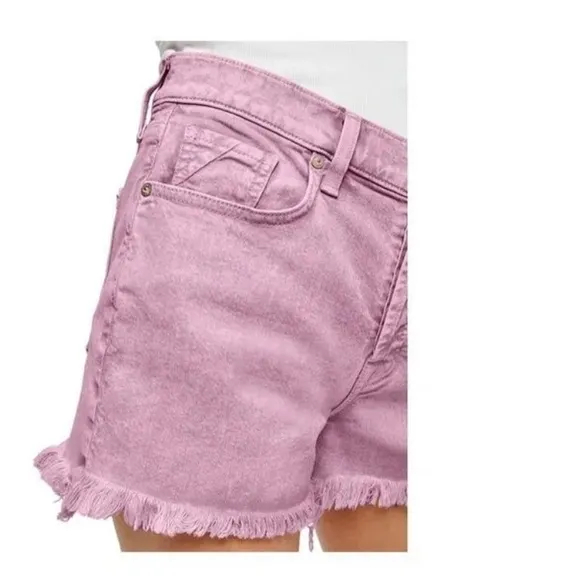 7 FOR ALL MANKIND Monroe Cutoff Denim Shorts, Size 29