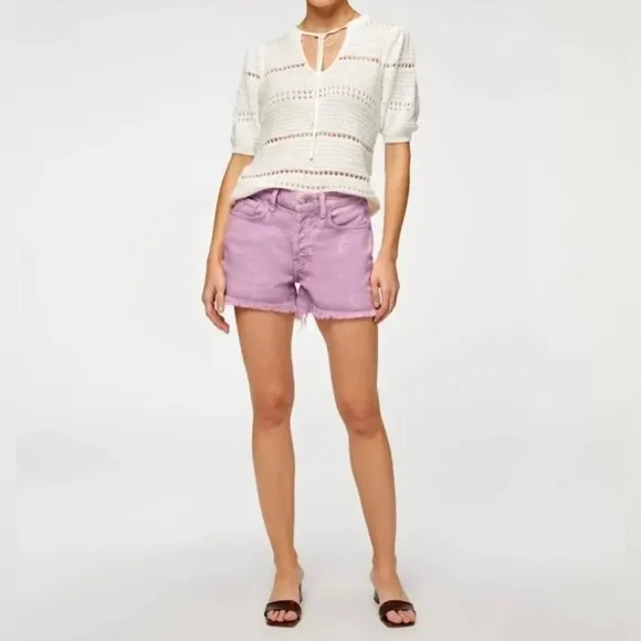 7 FOR ALL MANKIND Monroe Cutoff Denim Shorts, Size 29
