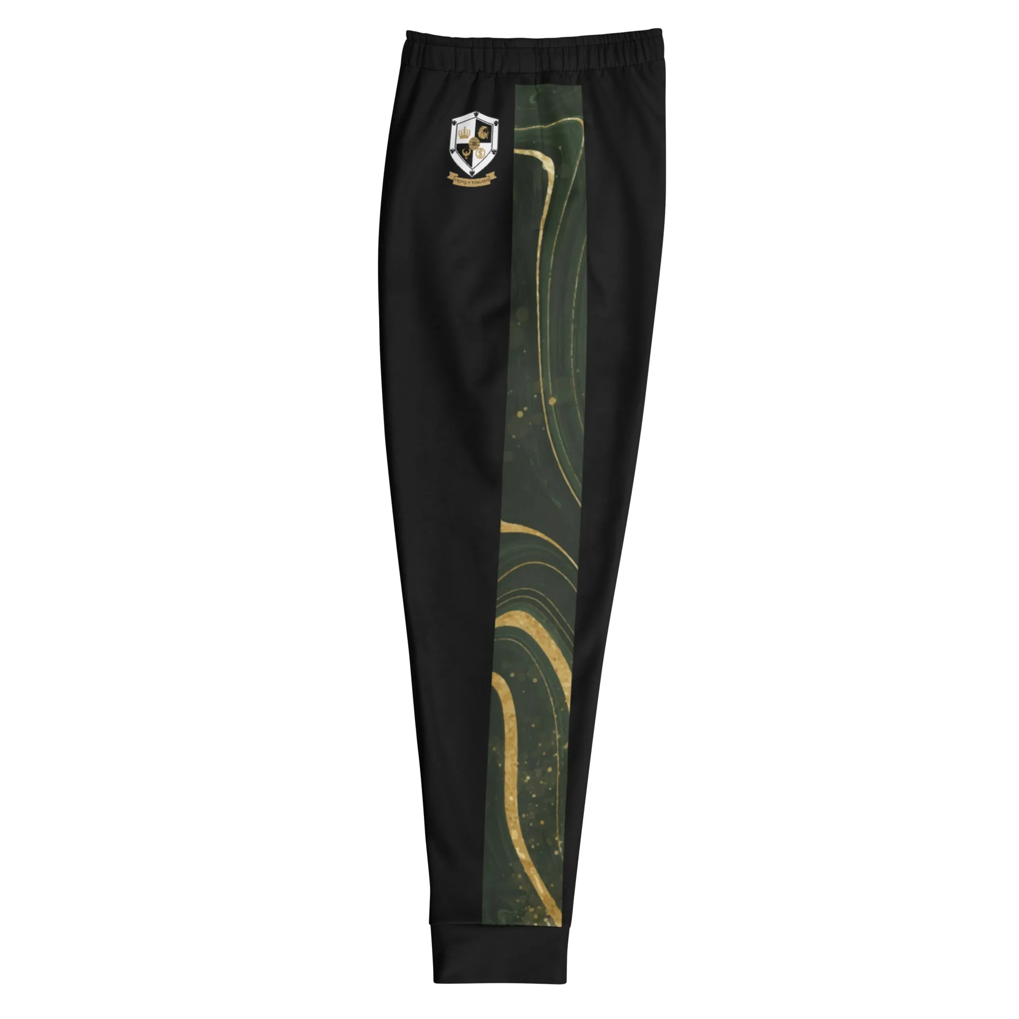 8xquiZit Collection T8T Green Luxury Men's Joggers - Black