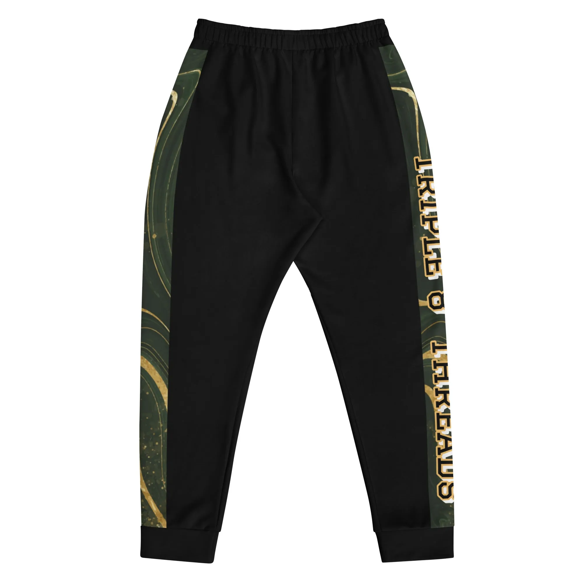 8xquiZit Collection T8T Green Luxury Men's Joggers - Black