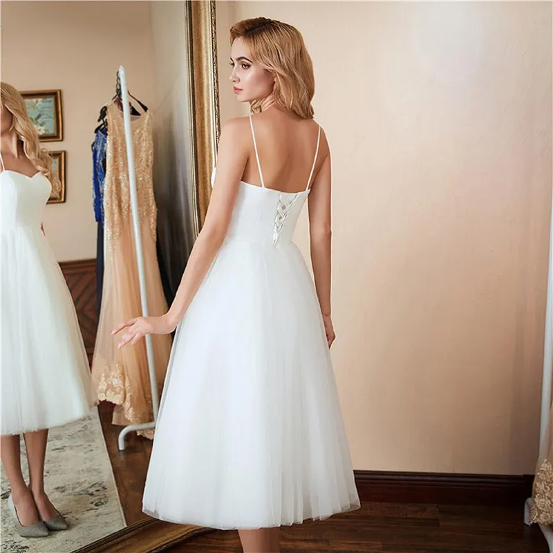 A-line wedding dress white sweetheart bridal wedding dress sleeveless