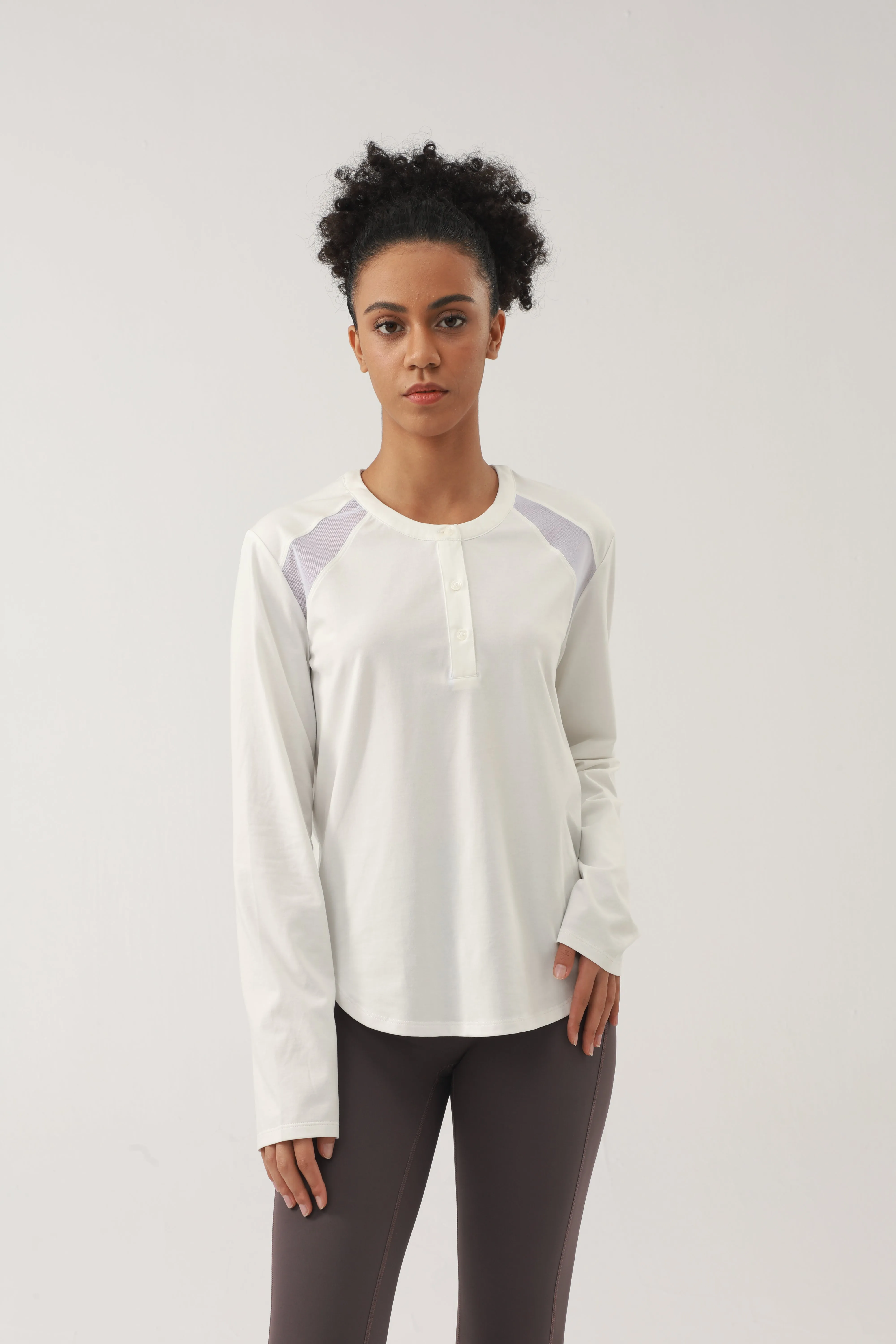 AARYA Women's Cotton Long Sleeve Workout Top