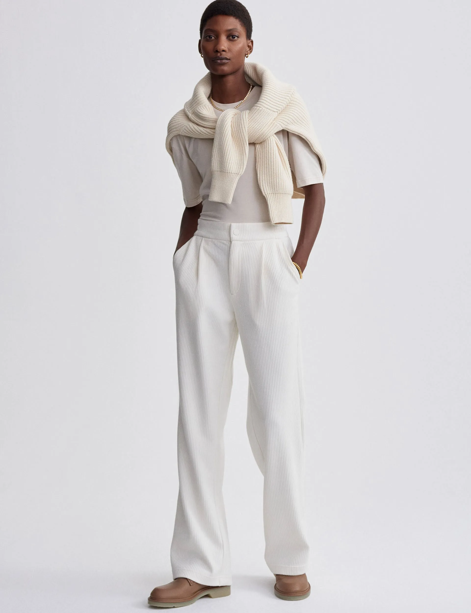Aberdeen Straight Leg Pant 31.5" - Egret