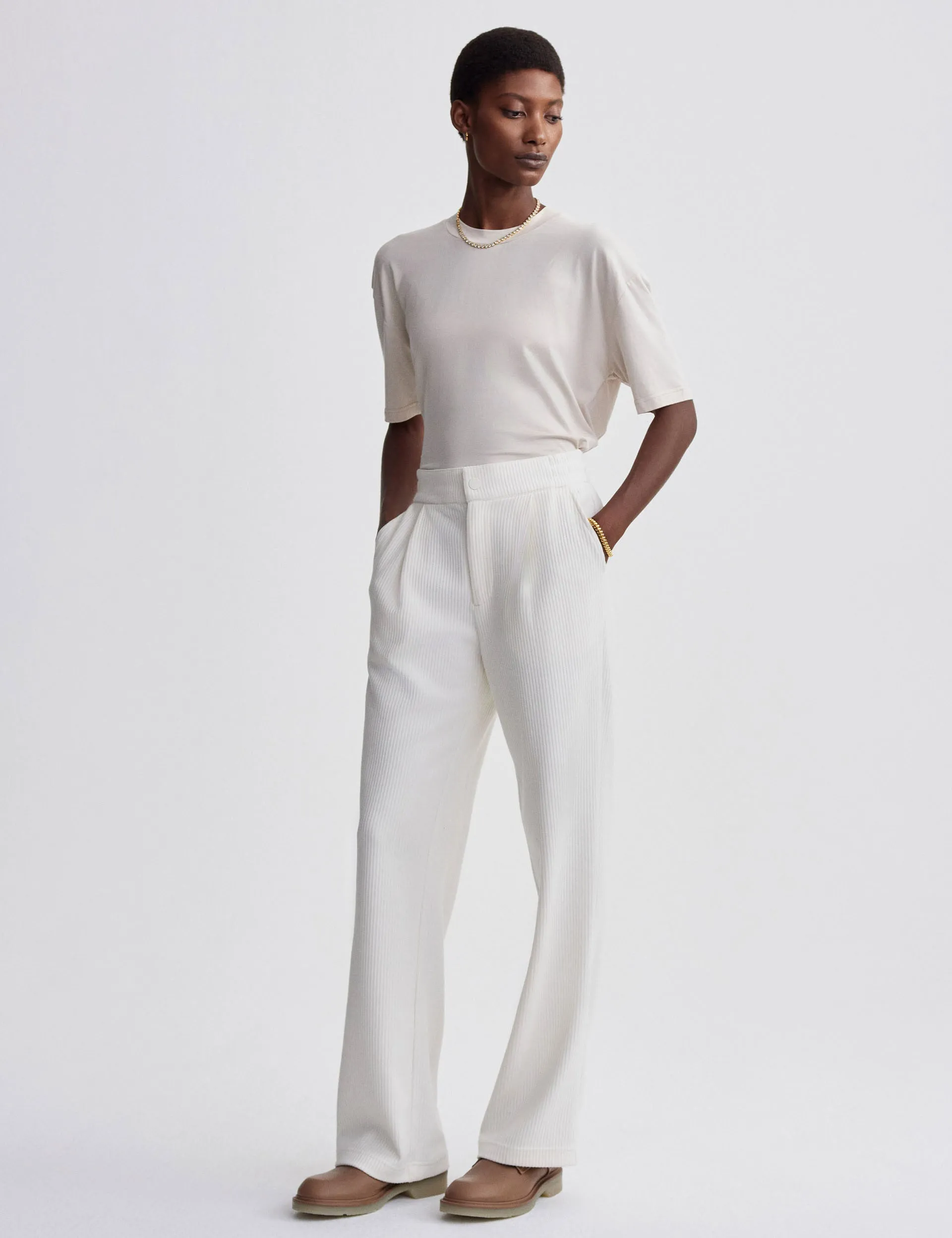 Aberdeen Straight Leg Pant 31.5" - Egret