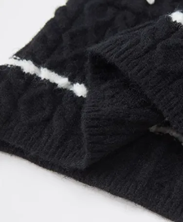 Academy Style Twisted Knit Sweater / Skirt
