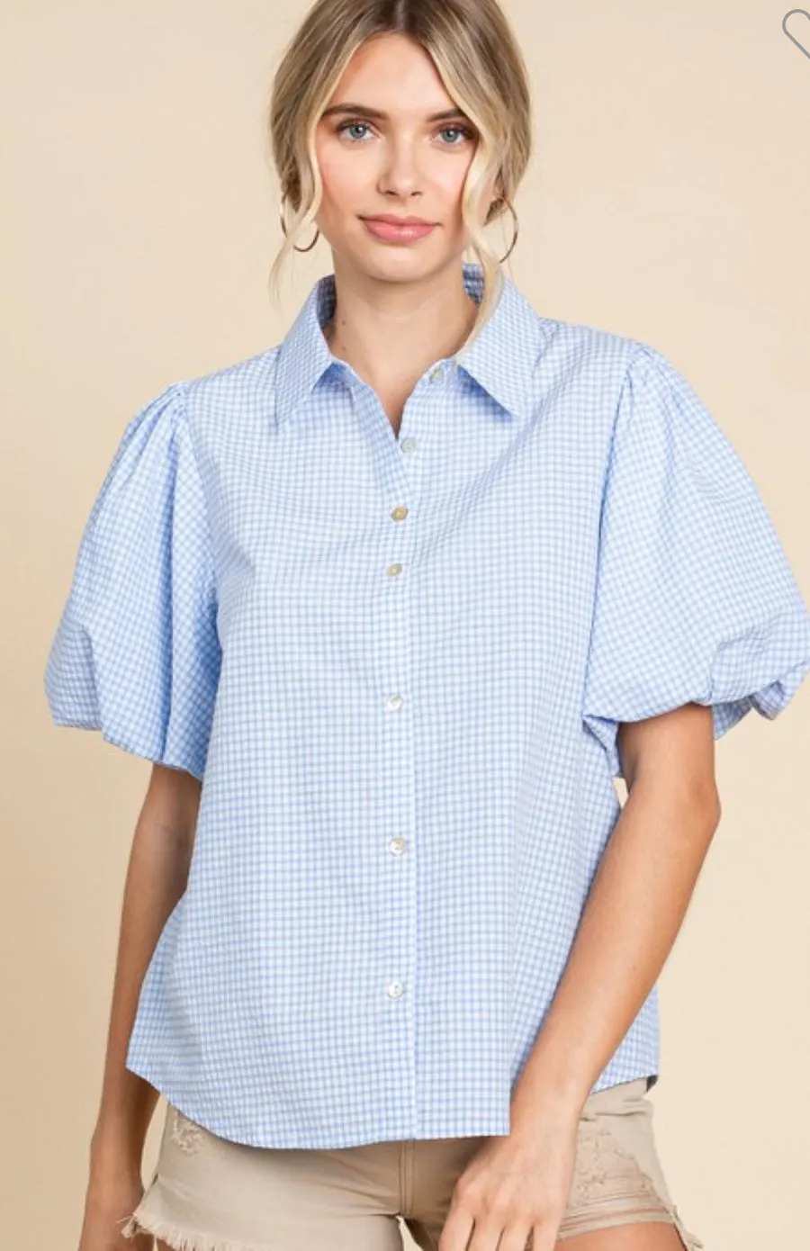 Addilyn Gingham Blouse