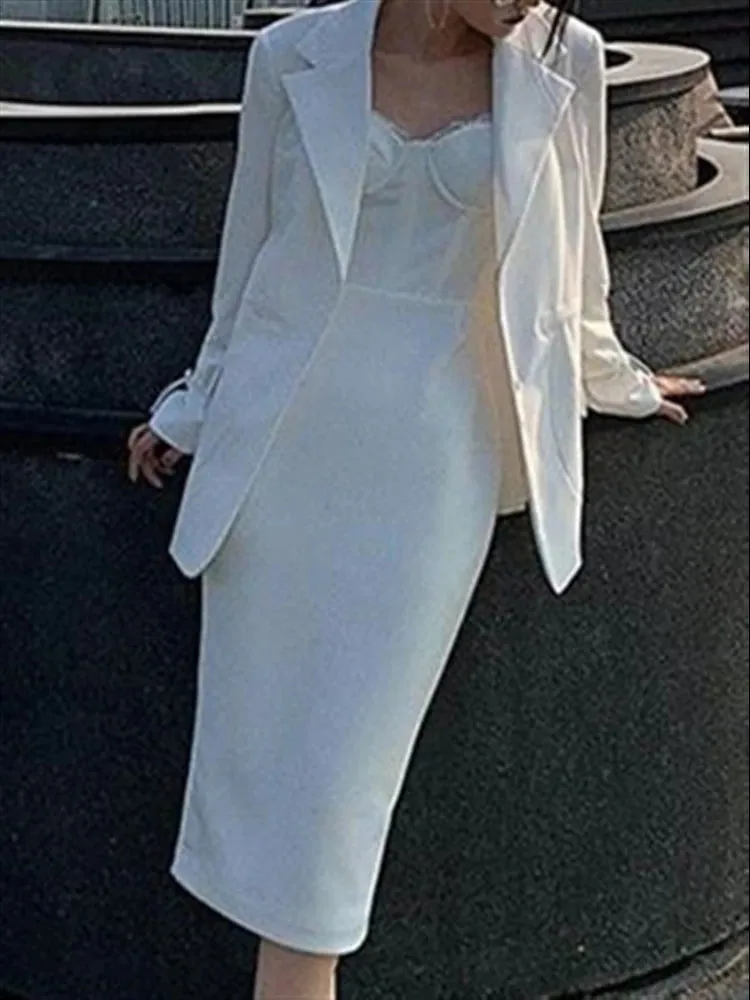 Advbridge  Summer Boho Lace Runway Solid White Dress Sexy Embroidery Sleeveless Party Backless Beach Dresses Sundress Women Woman Robe