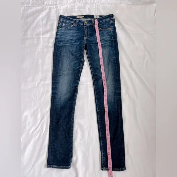 AG Adriano Goldschmied Jeans Womens 26 R Blue Denim The Stilt Cigarette …