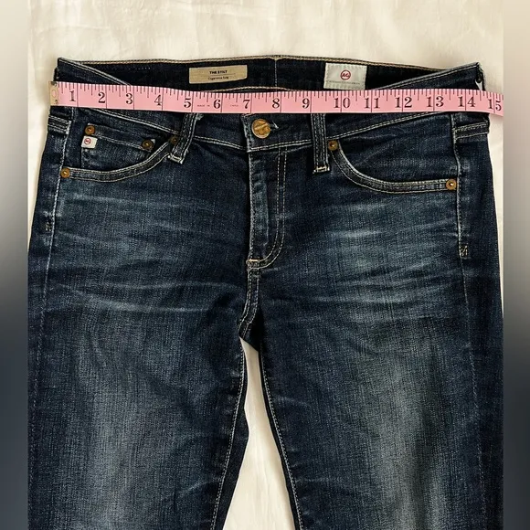 AG Adriano Goldschmied Jeans Womens 26 R Blue Denim The Stilt Cigarette …
