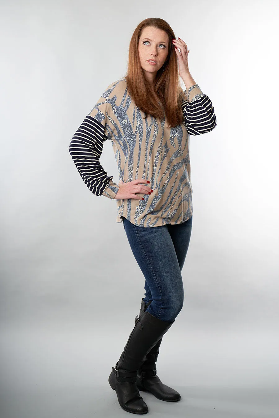All In Tunic Long Sleeve Top