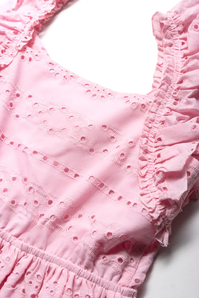 Anglaise A-Line Dress Pink