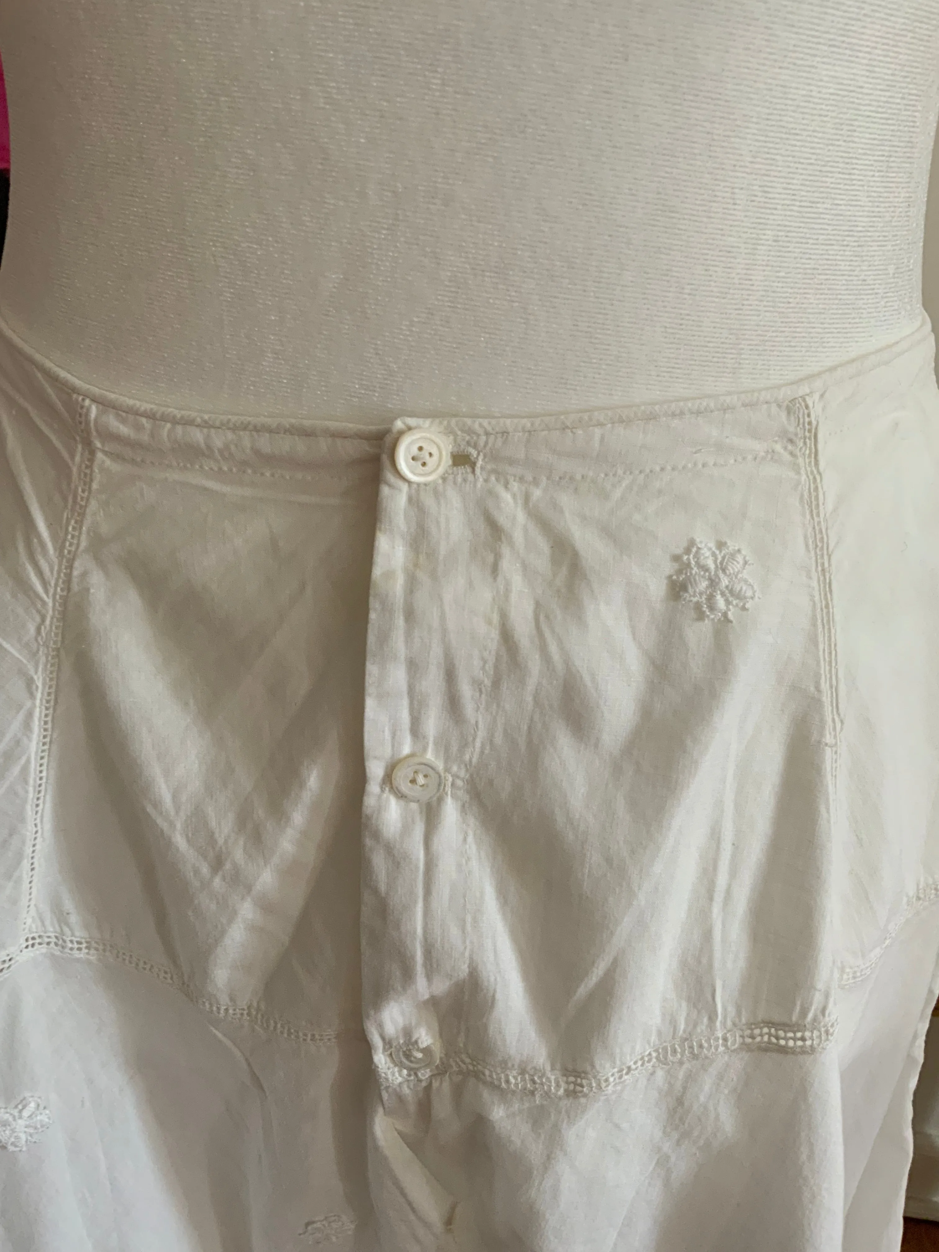 Antique Cotton Bloomers - 1900s - ED15