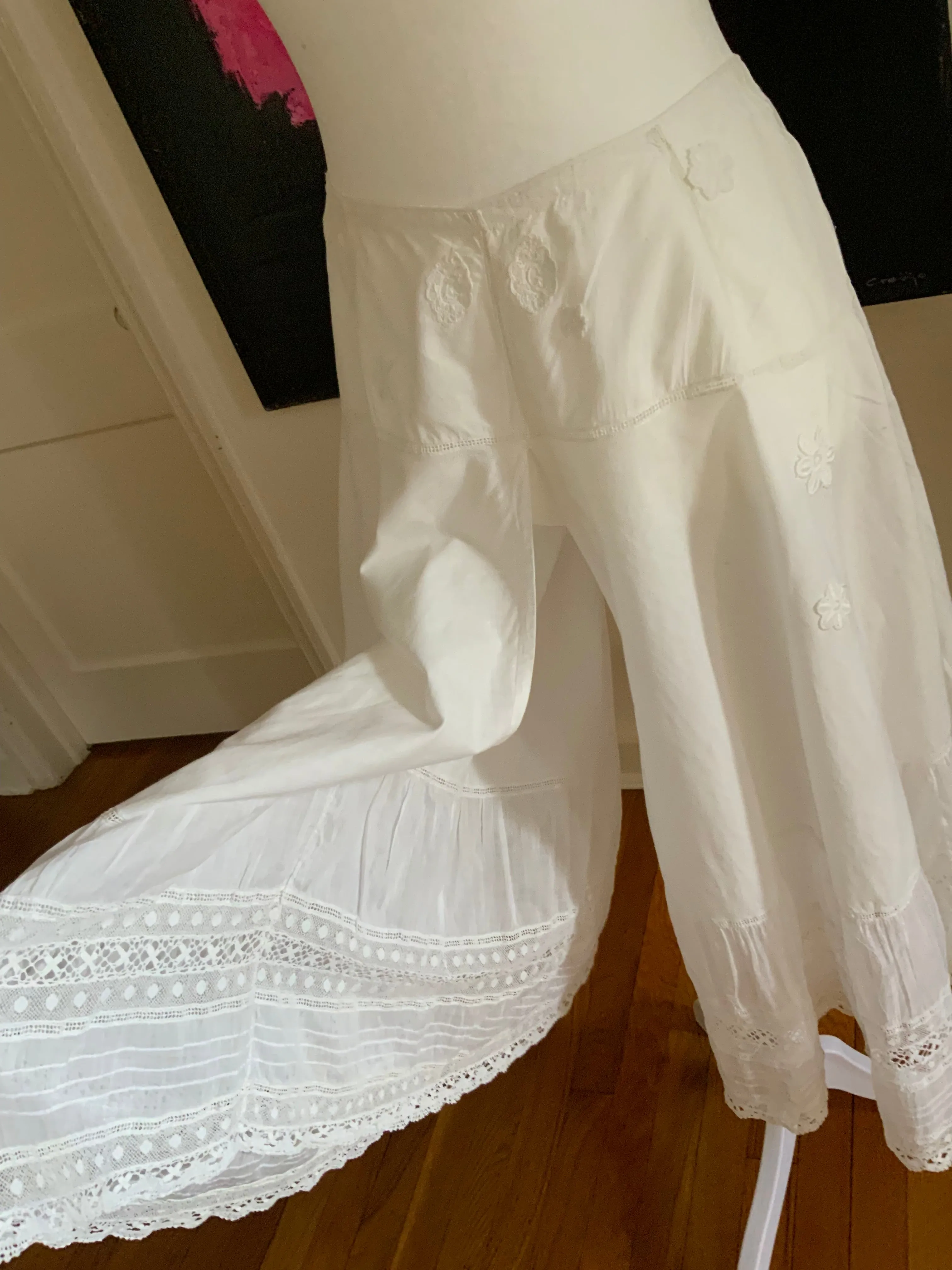 Antique Cotton Bloomers - 1900s - ED15