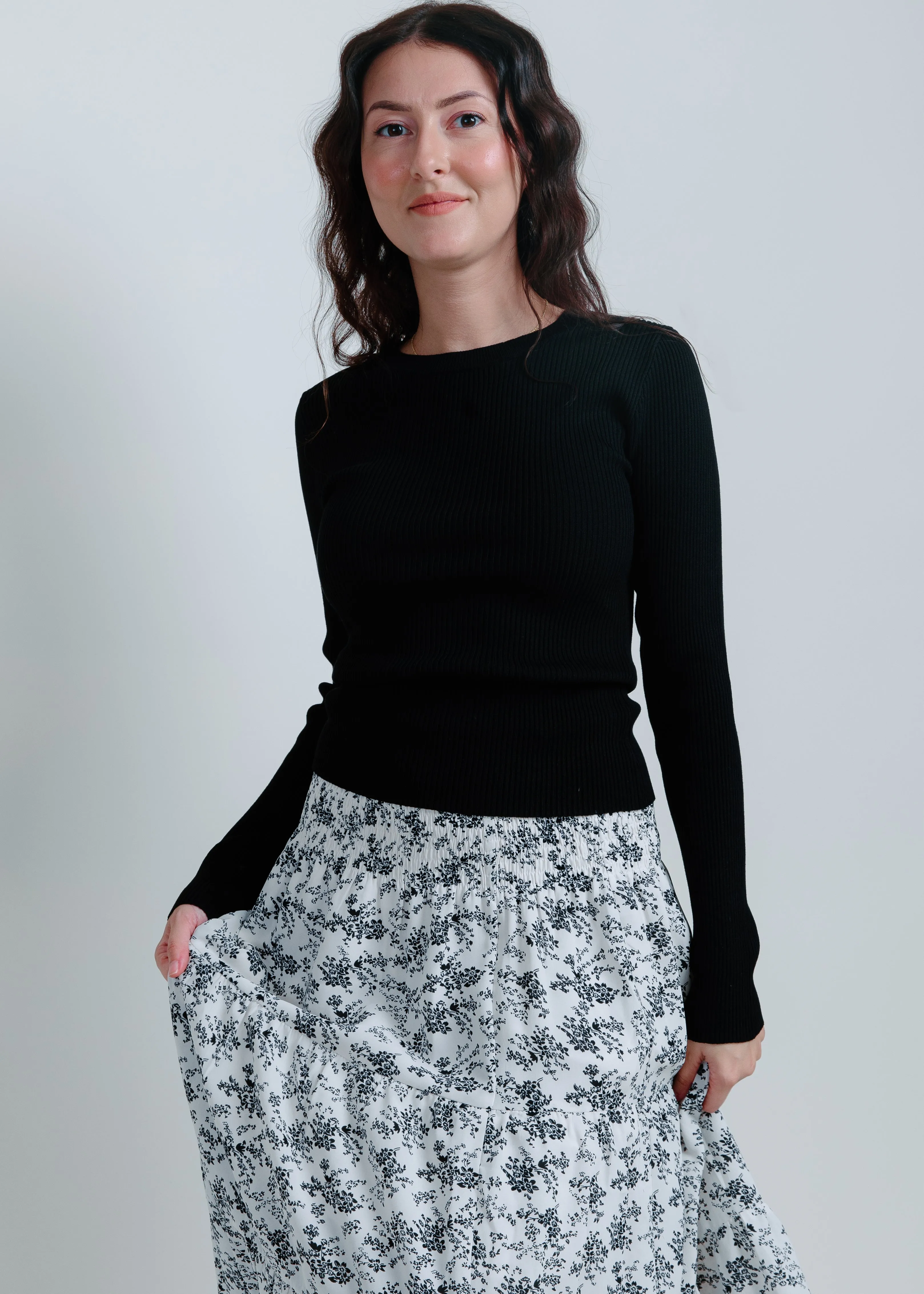 Aria Floral Midi Skirt