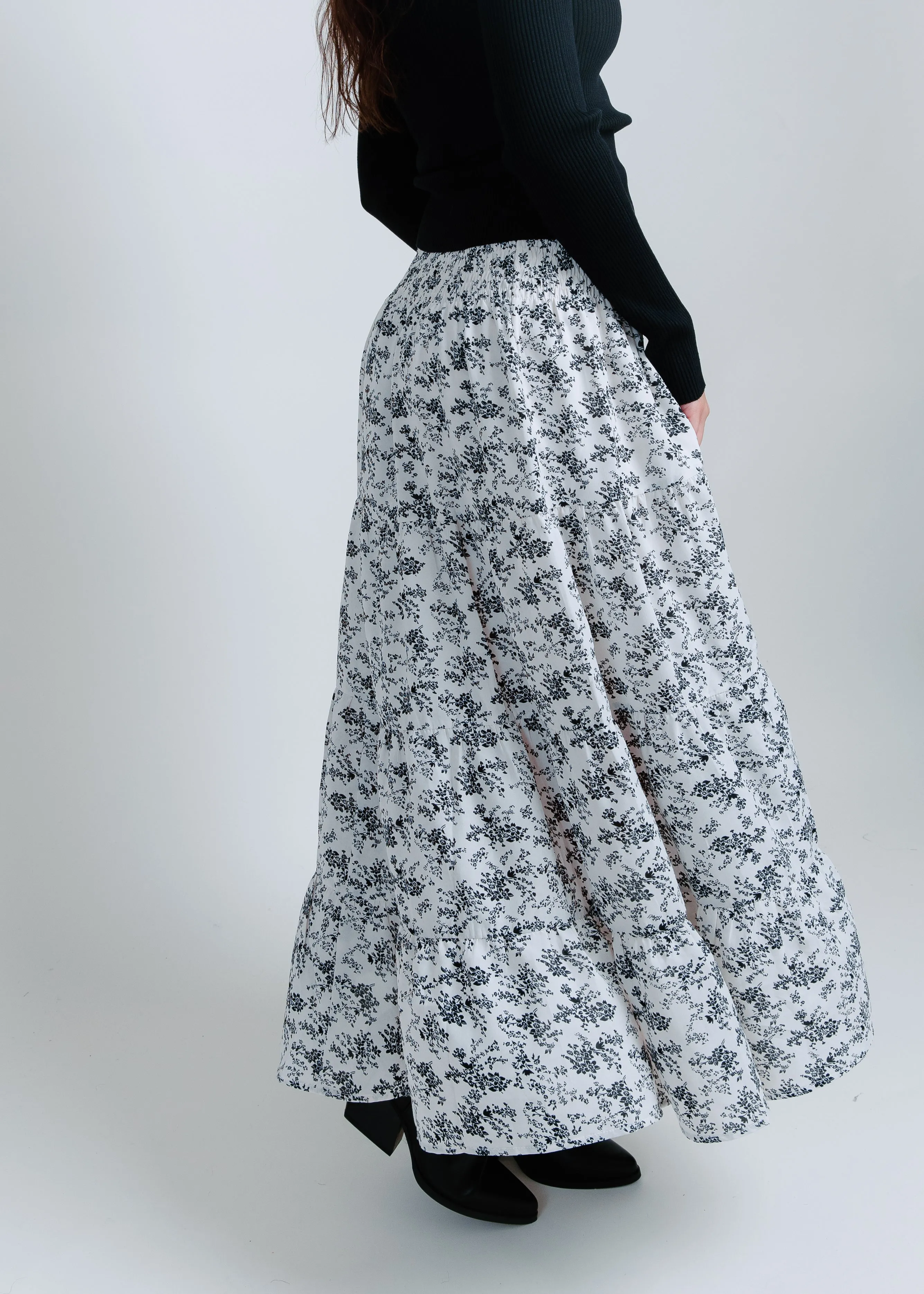 Aria Floral Midi Skirt
