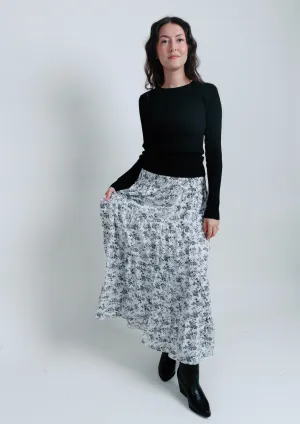 Aria Floral Midi Skirt
