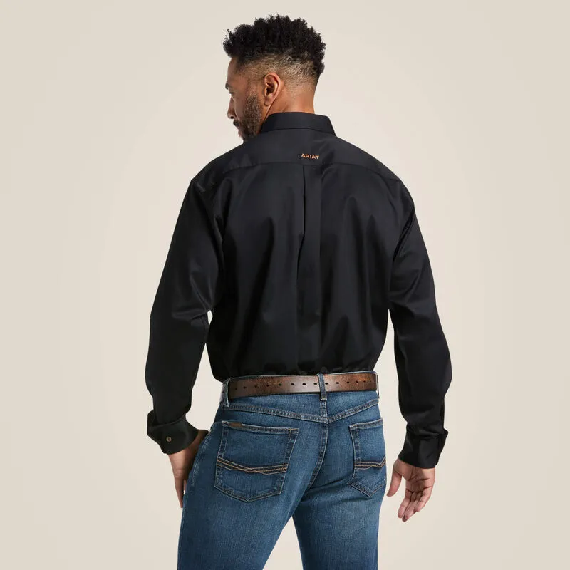 Ariat MNS Solid Twill Ls Shirt Black