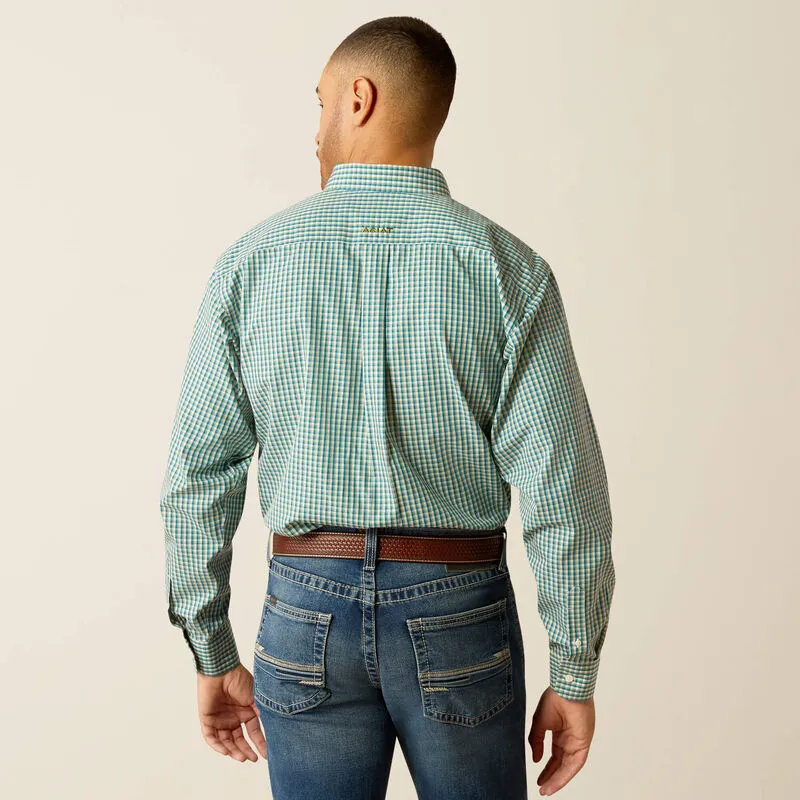 Ariat MNS  Wrinkle Free Gus Classic Fit LS Teal 10052378