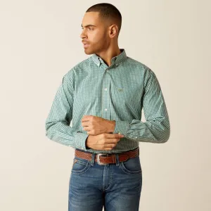 Ariat MNS  Wrinkle Free Gus Classic Fit LS Teal 10052378