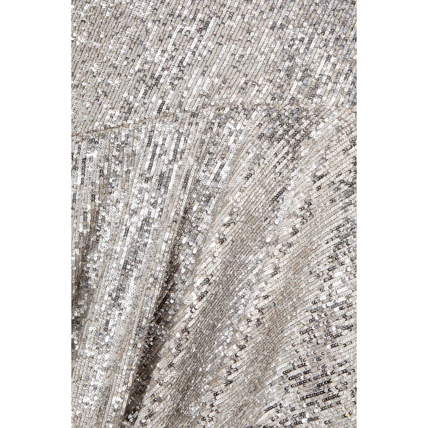 Asymmetric Sequined Tulle Midi Dress