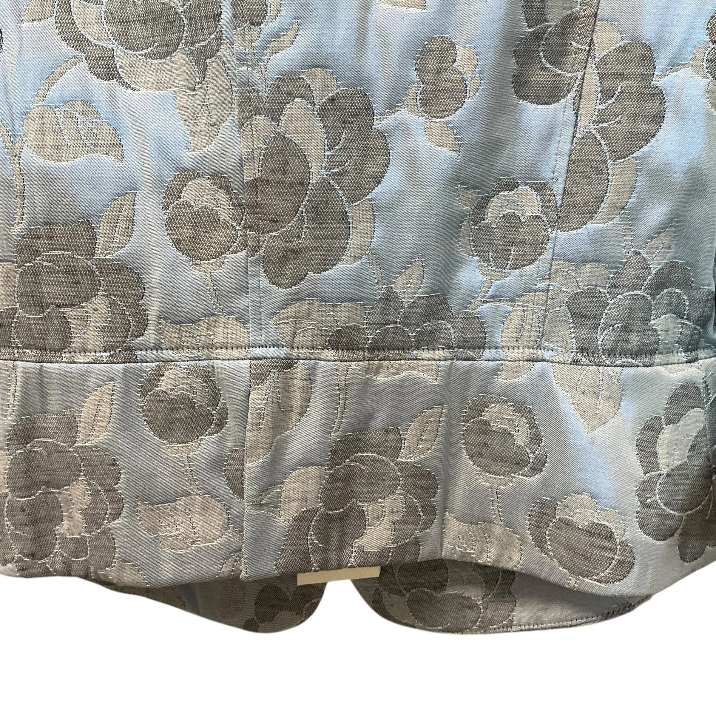 Authentic ARMANI COLLEZIONI Three Button , Lt Blue Floral Design  Blazer.Size12