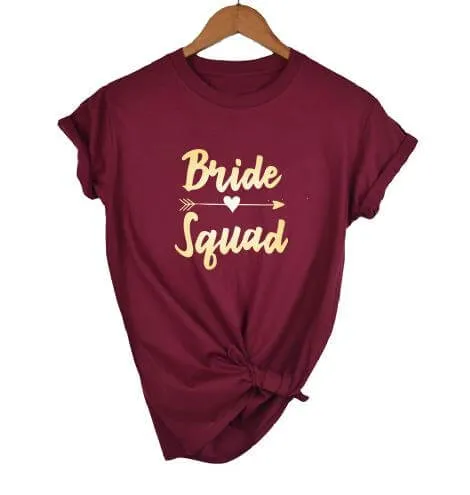 Bachelorette Party Wedding Team Bride Bride Squad  T-shirts