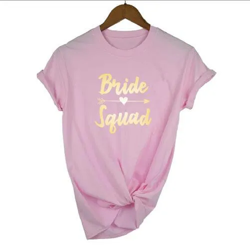 Bachelorette Party Wedding Team Bride Bride Squad  T-shirts