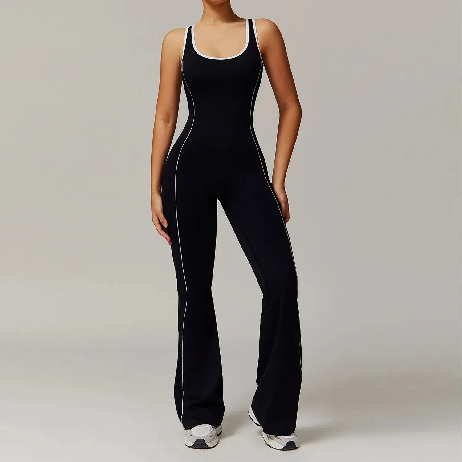 Back Clashing Yoga Jumpsuit