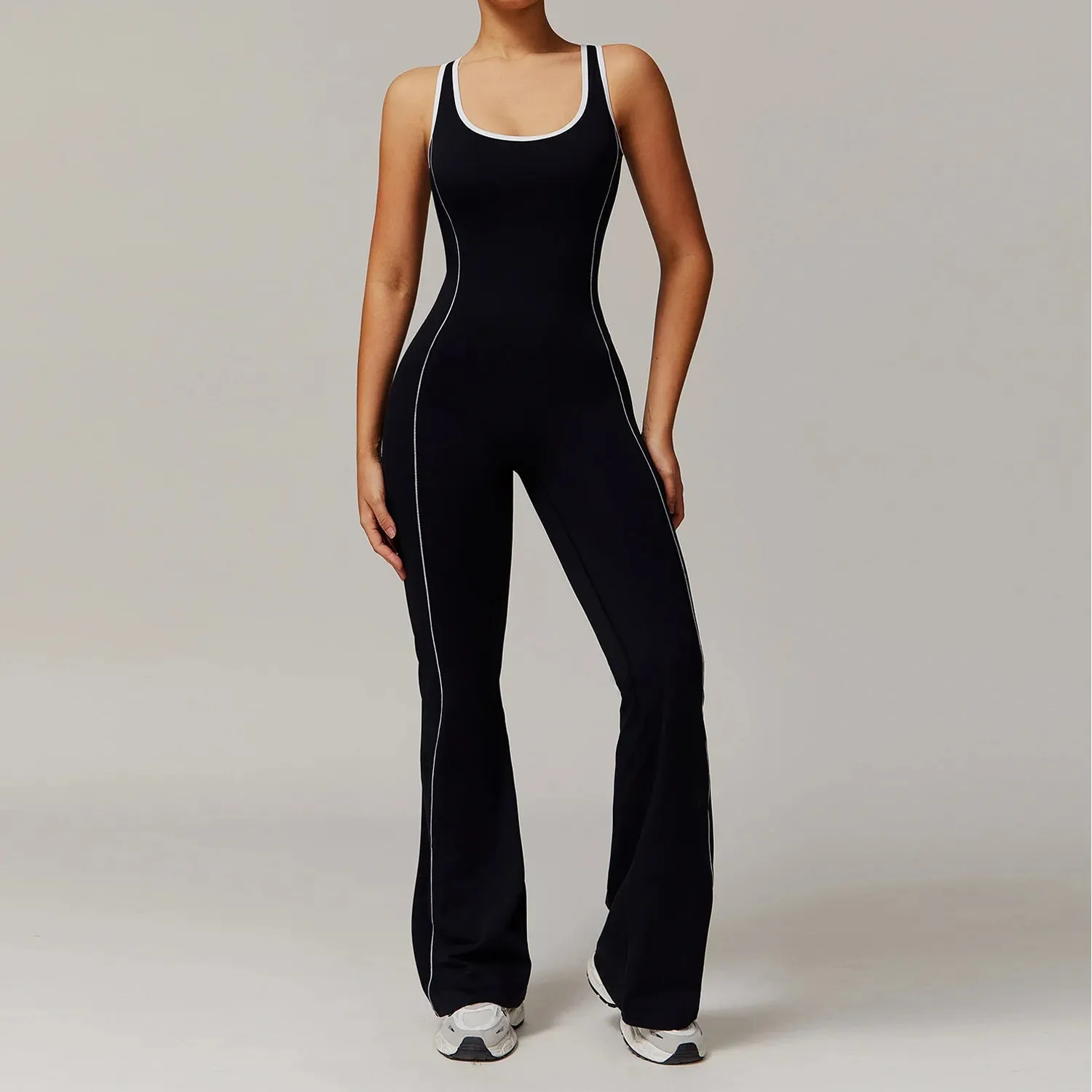 Back Clashing Yoga Jumpsuit