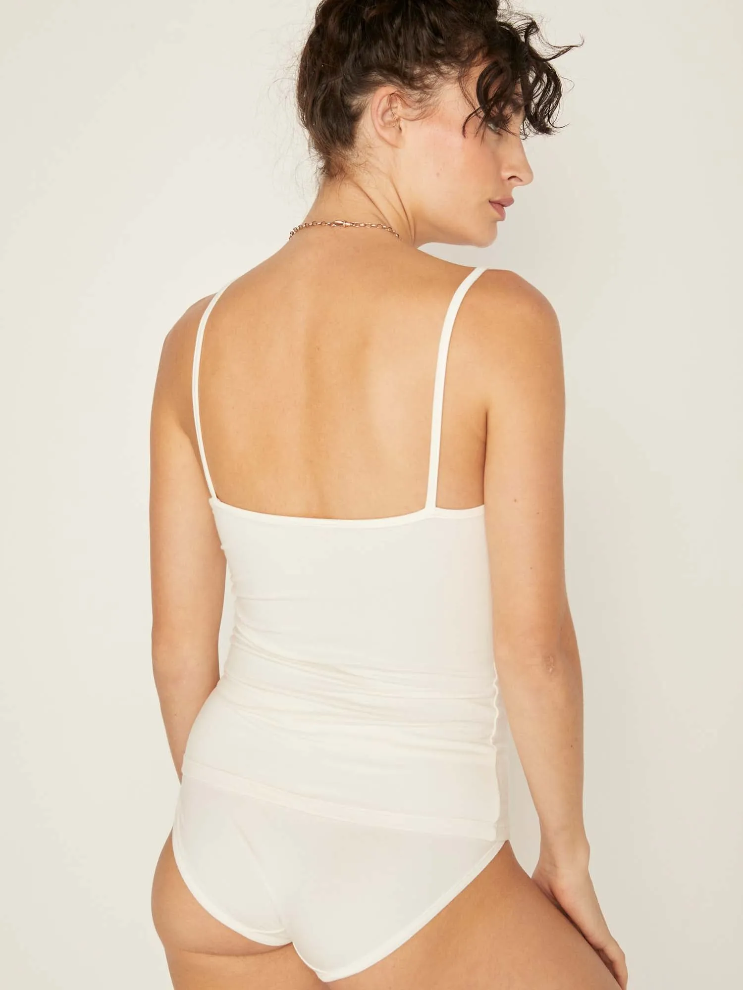 Bamboo Layering Singlet - Cream