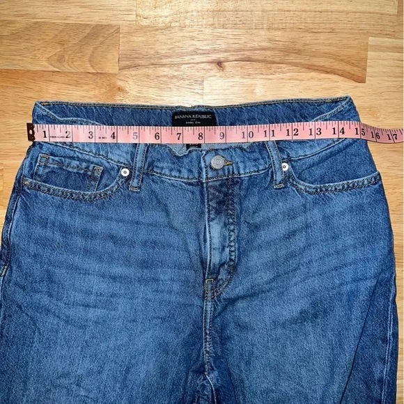 Banana Republic Barrel Jeans Size 29/8 Medium Wash Classic Fit