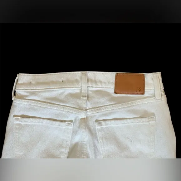 Banana Republic Ecru High-Rise Crop Boot Jeans Size 8