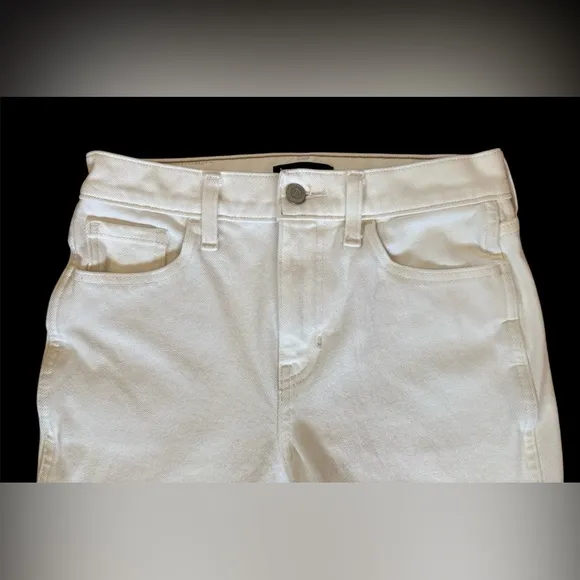 Banana Republic Ecru High-Rise Crop Boot Jeans Size 8