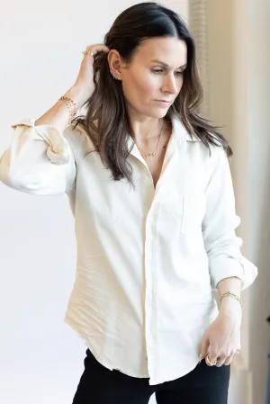 Barry Button Up Vintage White